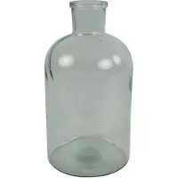 Countryfield vaas - helder/transparant - glasA - apotheker fles - D14 x H27 cm - Vazen