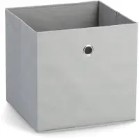 Zeller opbergmand/kastmand - 22 liter - lichtgrijs - 28 x 28 x 28 cm - Opbergmanden