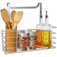 Gerimport Gerim kruidenrek - RVS - L25 x B10 x H22 cm - ophangbaar - Kruidenrekken