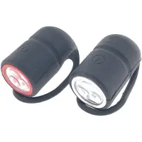 Huismerk Premium Fietslampen Set Siliconen - 2 stuks