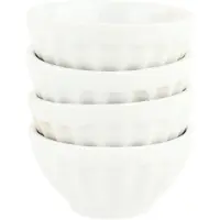 OTIX Theezakjeshouder - Theezakjes Schoteltje - Theetip - Saus - Dipsaus Schaaltje - 4 stuks - Wit