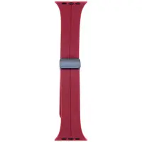 MG smartwatch bandje Silicoon voor watch bandje – Donker Rood – Geschikt Voor 42 / 44 / 49mm – Smartwatch Siliconen Bandje