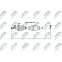 NTY Aandrijfas NPW-PE-004