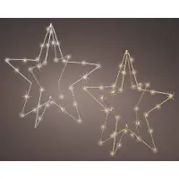 Décoris Decorismicro Led Open Stermetaal Lichtsnoer - 40 Led's - Warm Wit - 38cm - Binnen