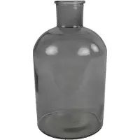 Countryfield vaas - grijs/transparant - glasA - apotheker fles - D17 x H31 cm - Vazen