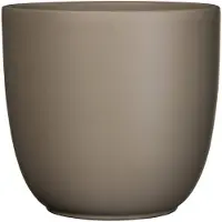 Mica Decorations Tusca pot rond taupe mat h16xd17 cm
