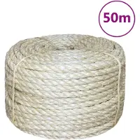vidaXL Touw 8 mm 50 m 100% sisal