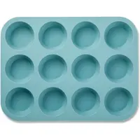Blokker Muffin Bakvorm - Siliconen - 12 Stuks - Blauw