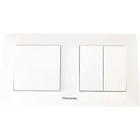 Panasonic -Schakelaar Combinatie-Wit-Randaarde-Compleet-Karre Plus Serie