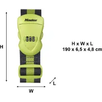 Master Lock Kofferriem | | Cijferslot | 4701EURDGRN | 200 cm