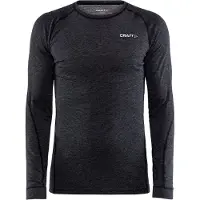 Craft Wool Merino LS Thermoshirt Heren Black Melange XXL
