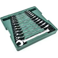 Sata ST09040-02 - 12-delige Ringratelsleutelset - 8-19mm - Levenslange Garantie