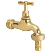 Bonfix Tapkraan gepolijst messing 1/2" bu. incl. slangkopp.