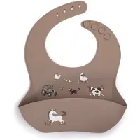 Filibabba - Silicone bib with print - Magic Farm - (FI-02746)