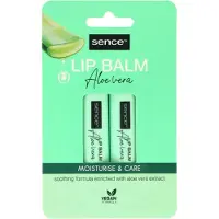 Sence 6x Lippenbalsem Aloë Vera 2 Stuks