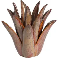 Light & Living Light&living Theelicht Ø21x21 cm CACTUS keramiek bruin-grijs
