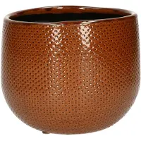 Mica Decorations Gabriel pot round ochre - h14xd16cm