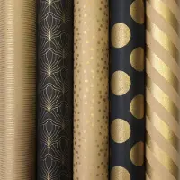 Benza BERLIN cadeaupapier - kerstcadeaupapier kerstpapier inpakpapier - 2 meter x 70 cm - 5 rollen