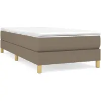 vidaXL Boxspring bed 80x200 cm stof taupe