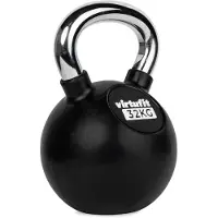 VirtuFit Kettlebell - Rubber/Chroom - 32 kg