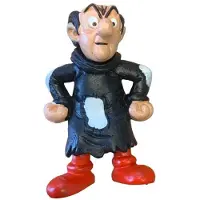 Schleich Gargamel boos - handen in zij - speelfiguur - 6cm - de smurfen