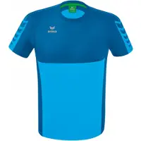 Erima Functioneel shirt blauw / cyaan blauw / grijs