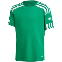 Adidas Performance Junior voetbalshirt Squad 21 groen Sport t-shirt Blauw Jongens/Meisjes Polyester Ronde hals - maat 116