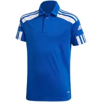 Adidas Squadra 21 Short Sleeve Polo Blauw 13-14 Years Kinderen