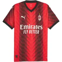 Puma Ac Milan Authentic 23/24 Thuis T-shirt Met Korte Mouwen
