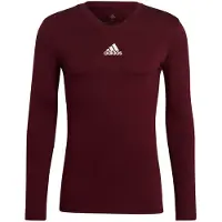 Adidas Functioneel shirt wijnrood / wit