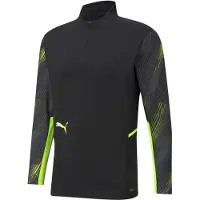 Puma Individualcup Training 1/4 Zip Sporttrui - Voetbal - Maat M - Zwart/Groen