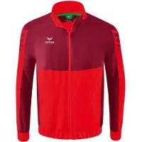Erima Sportjas lichtgrijs / rood / bordeaux