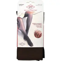 Lee cooper - WARME & STEVIGE FLEECE PANTY - XXL - Gevoerde winter panty, doorschijnende skin-look - Groote maat - nude Beige