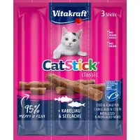 Vitakraft Cat-stick Kabeljauw - Koolvis 3 Stuks