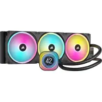 Corsair iCUE LINK H170i LCD AIO, 420 mm radiator, vloeistof CPU-koeler, CPU waterkoelers, Zwart