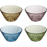 Aida Mosaik Kommen Pak Van 4 - Serveerkommen Glas Multi - 83441