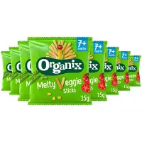 Organix 8x Baby Knabbels 7+m Groentesticks Bio 15 Gr