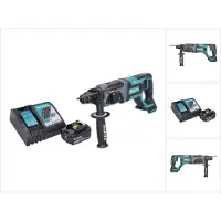 Makita Boormachine + slagboor, DHR 241 RF1 Accu-hamerboormachine 18 V 2,0 J SDS plus + 1x oplaadbare accu 3,0 Ah + lader (Oplaadbare batterij)