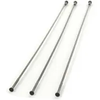 Zipp CX Ray Zwart Chroom externe rechte 3-spaaks kit || Maat: 226