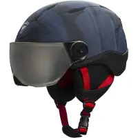 Rossignol - Kinder skihelmen - Whoopee Visor Impacts Dark Blue voor Unisex - Kindermaat 49-52 cm - Blauw