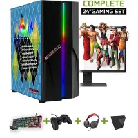 Screenon - Complete Sims 4 Gaming PC Set - X10749 - V1 ( Game PC X10749 + 24 Inch Monitor + Toetsenbord + Muis + Controller )