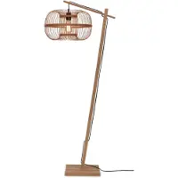 Good&Mojo Vloerlamp Hokkaido, hout licht, Woon-/ Eetkamer, Bamboe, vloerlamp hout