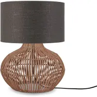 Good&Mojo LED Tafellamp Kalahari | 1X E27 Max 40W | Natural/Dark Grey