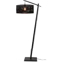Good&Mojo Bamboe LED Staande Lamp Java | 1X E27 Max 60W | Black