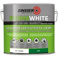 Zinsser Permawhite Mat - Badkamermuurverf - Wit - 1L