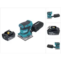 Makita DBO 484 M1 Accuschuurmachine 18 V 112 x 102 mm + 1x accu 4.0 Ah - zonder lader