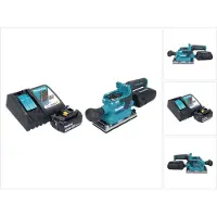 Makita DBO 382 RF1 Akku Schwingschleifer 18 V 93 x 185 mm Brushless + 1x Akku 3,0 Ah + Ladegerät