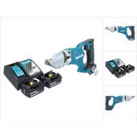 Makita DJS 200 RG Accu Plaatschaar 18 V 2,0 mm Brushless + 2x Accu 6.0 Ah + Lader
