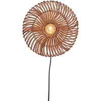 Good&Mojo Wandlamp Zanzibar, hout licht, Woon-/ Eetkamer, Hout, Wandlamp hout