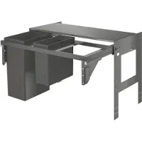 GROHE Inbouw prullenbak - 2 afvalbakken (1x29L en 1x11L) - 40982000